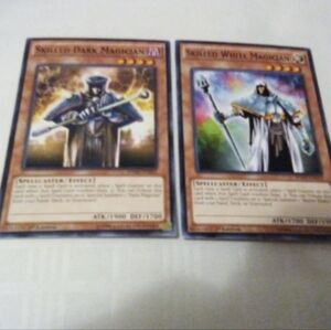 YU-GI-OH Skilled Dark Magician + White Magician - SDMY-EN021 + 22 - 1st - Common